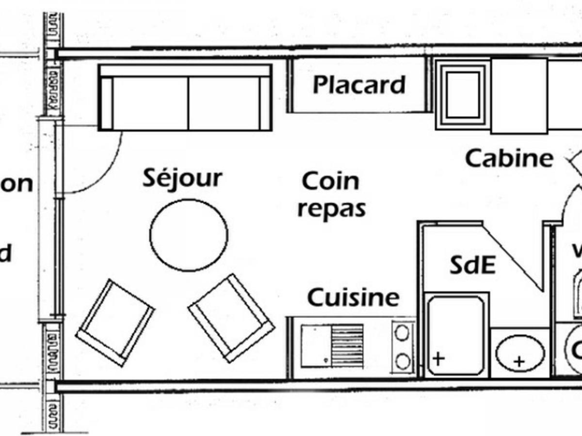 Studio Cabine Avec Balcon Sud, 4 Couchages, Equipe, Vue Pistes - Fr-1-293-178 Apartment Les Saisies Ngoại thất bức ảnh